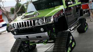 Tracked Hummer At SEMA Will Crush You, Take Your Gas